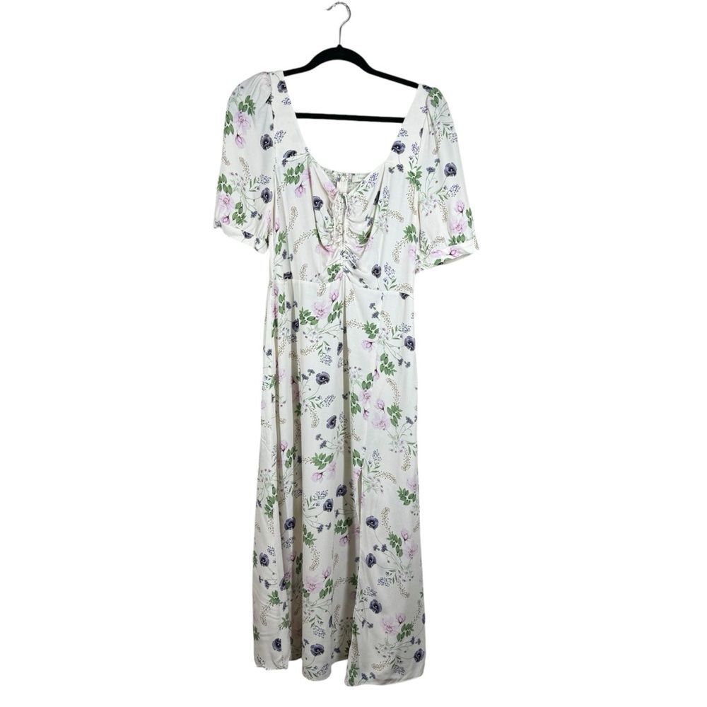 Favorite Daughter The Vineyard Floral Midi Dress In Spring Floral Cottagecore 10